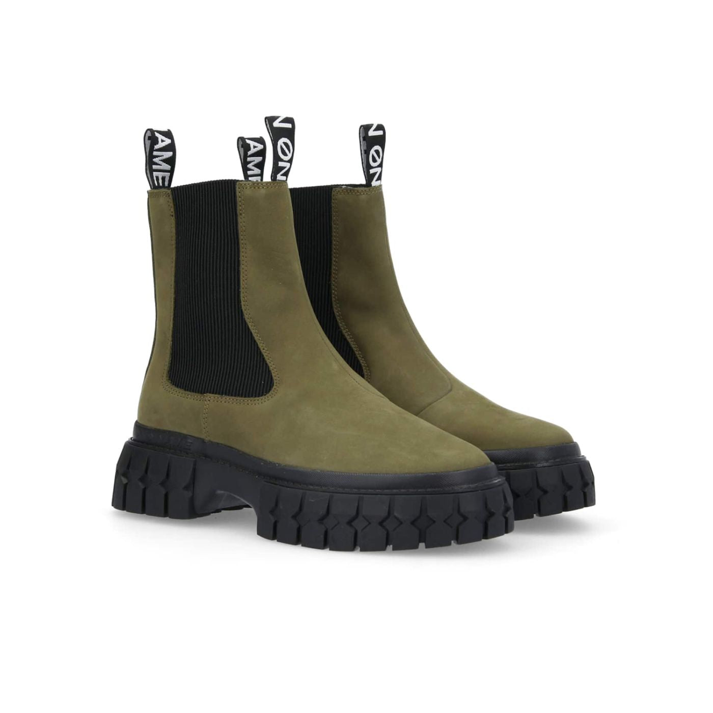 Stivale Chelsea in Pelle / Verde - Ideal Moda