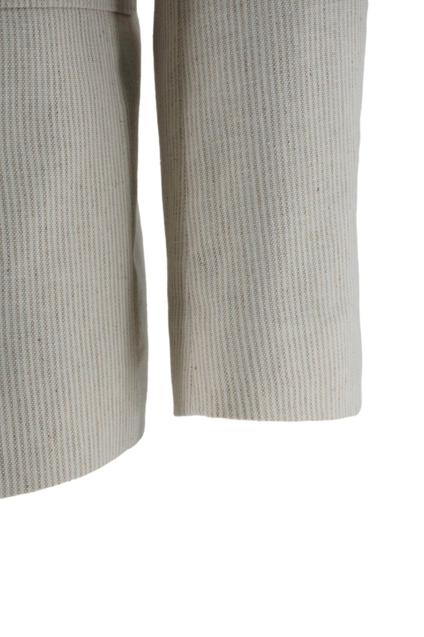 Giacca in Misto Lino con Fantasia / Beige - Ideal Moda
