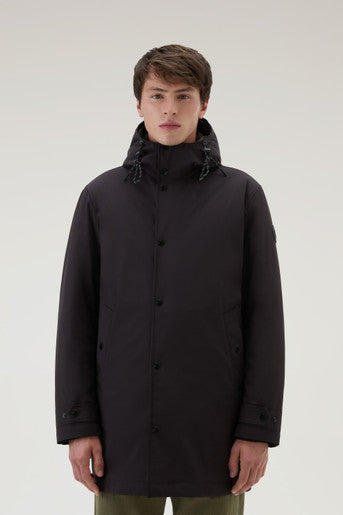 Cappotto 3 in 1 in Nylon Elasticizzato / Nero - Ideal Moda