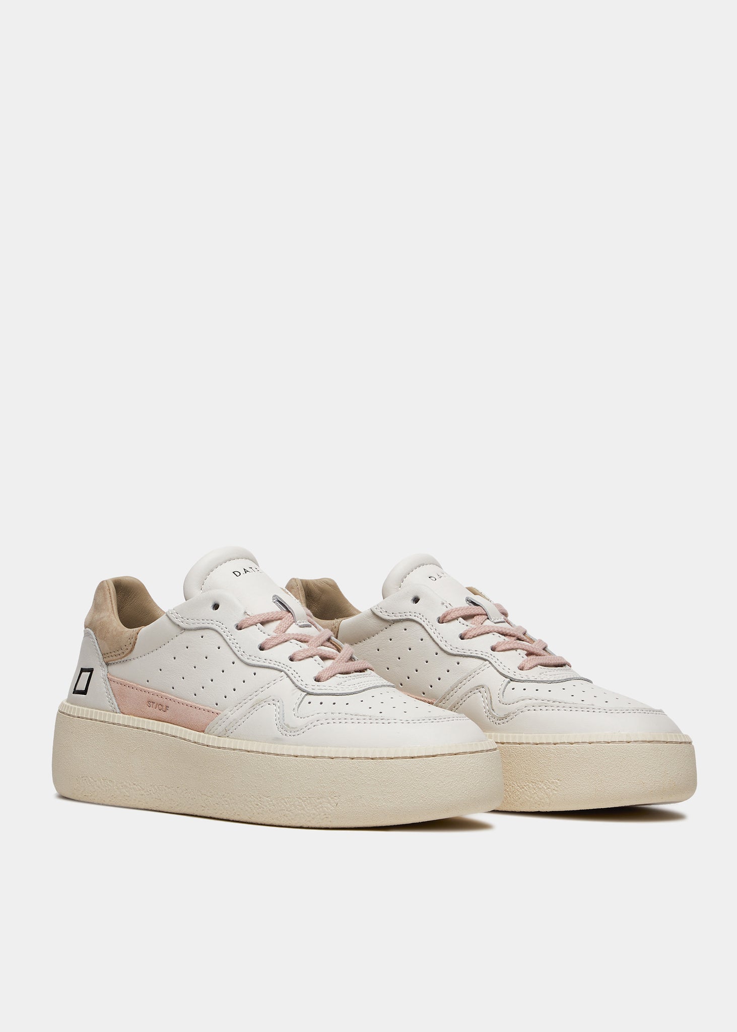 Sneaker in Pelle Step Calf / Beige - Ideal Moda