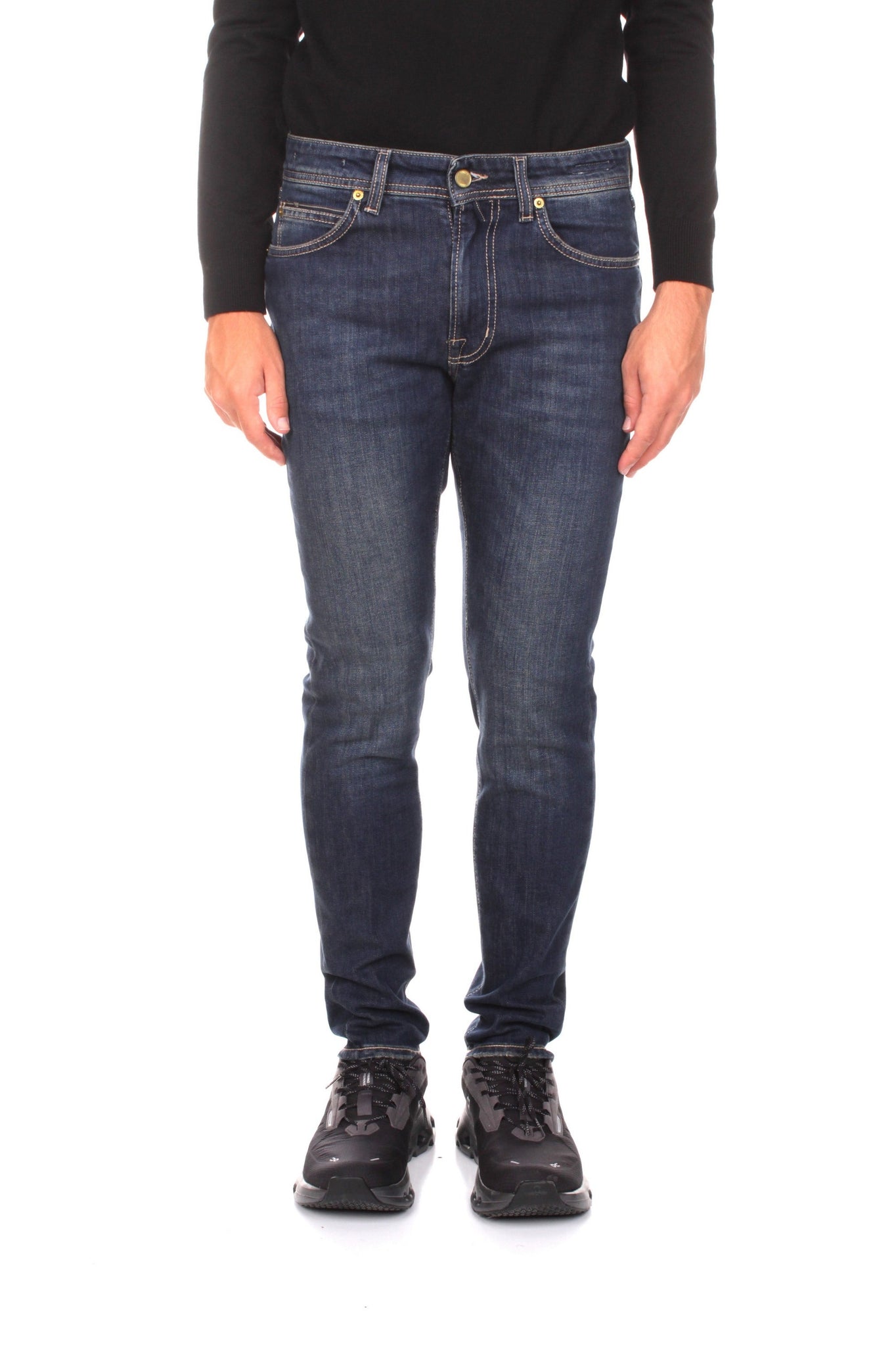 Jeans 5 Tasche Ribot / Blu - Ideal Moda