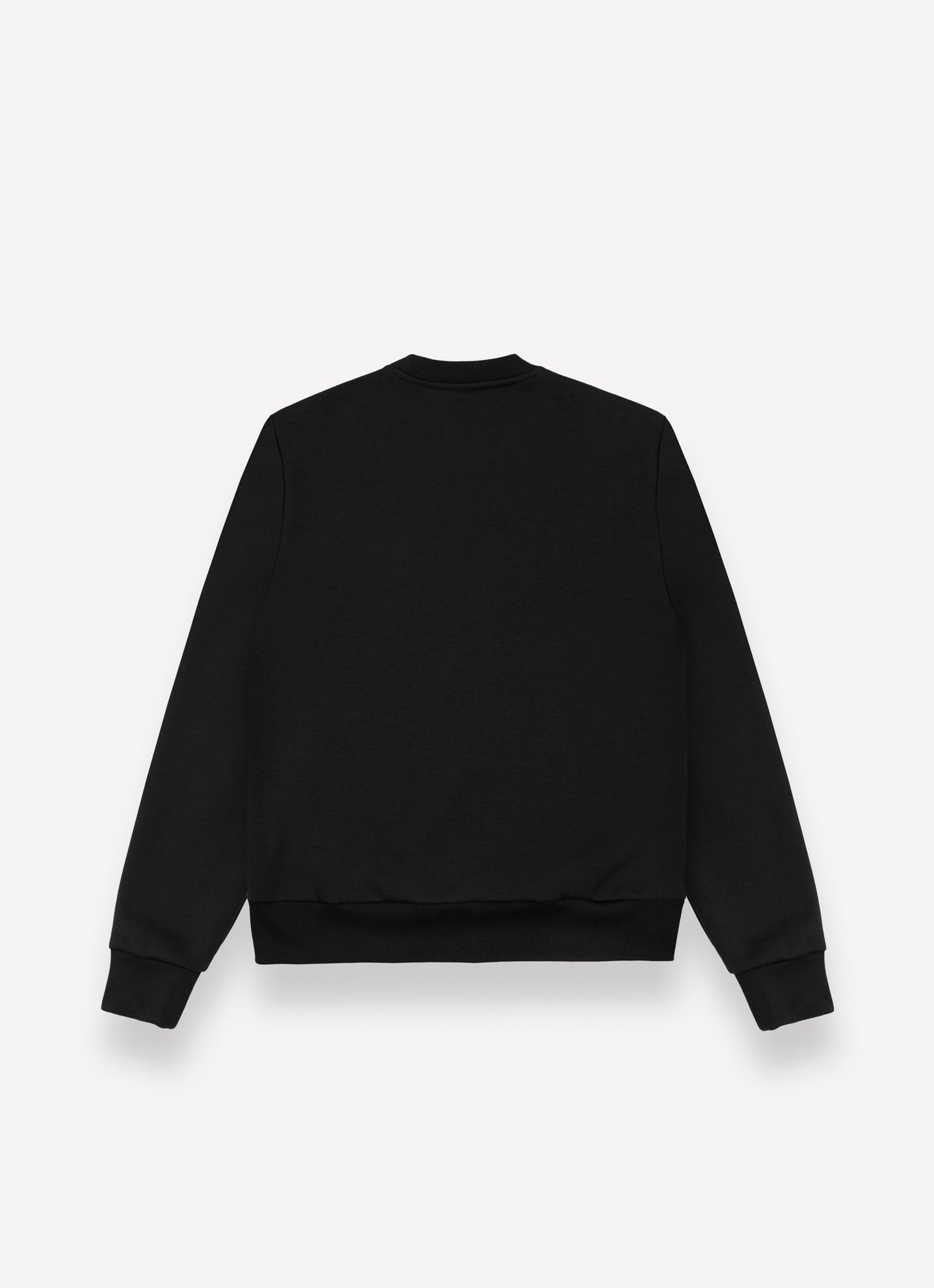 Felpa Girocollo con Logo / Nero - Ideal Moda