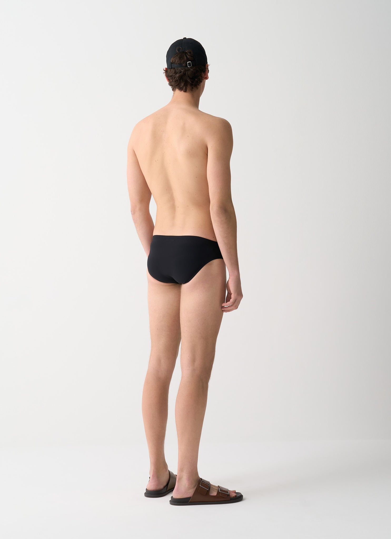 Slip da Bagno con Logo / Nero - Ideal Moda