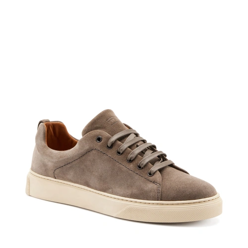 Sneaker in Pelle Scamosciata / Beige - Ideal Moda