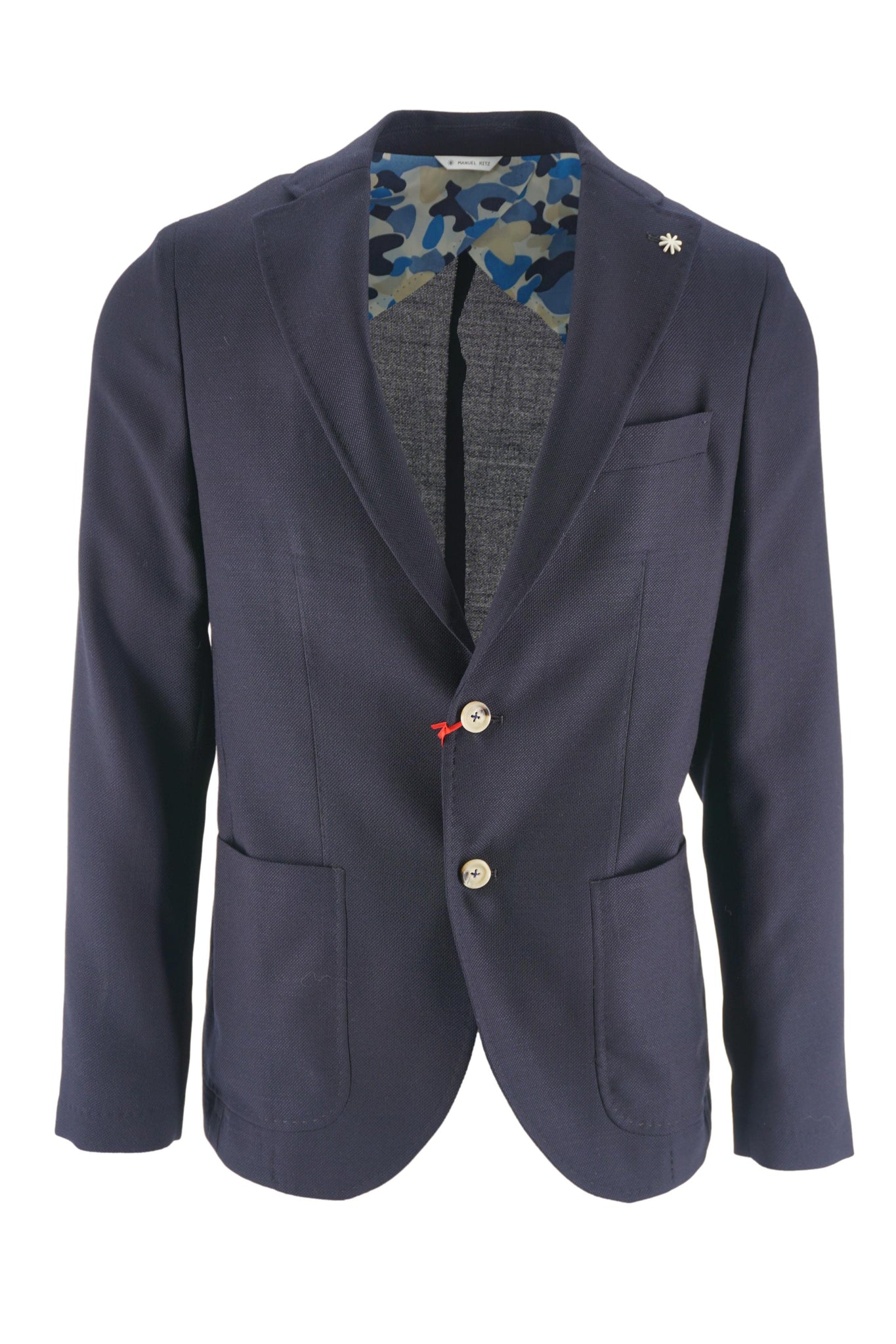 Giacca Slim fit con Chiusura Mono Petto  / Blu - Ideal Moda