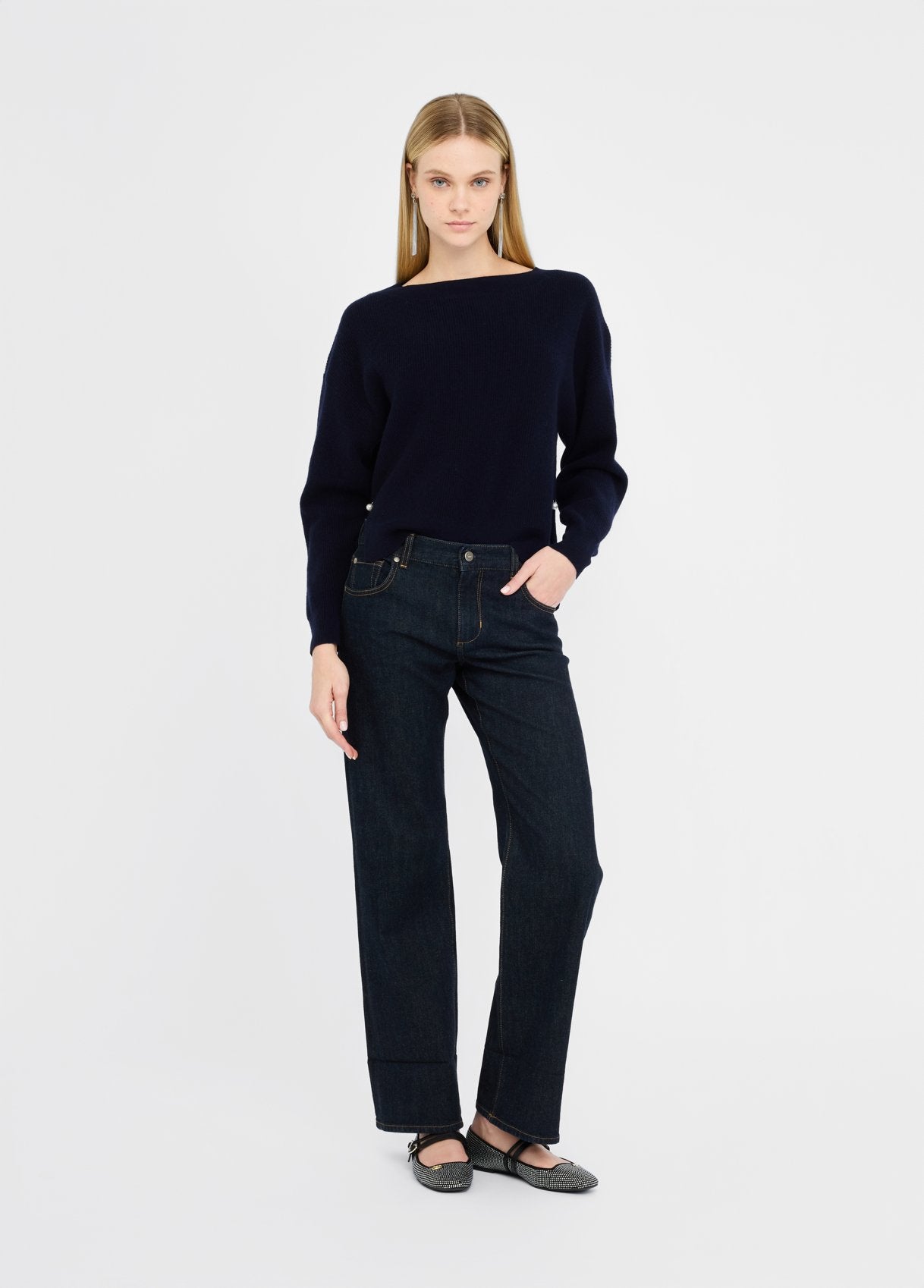 Maglia in Lana e Cashmere / Blu