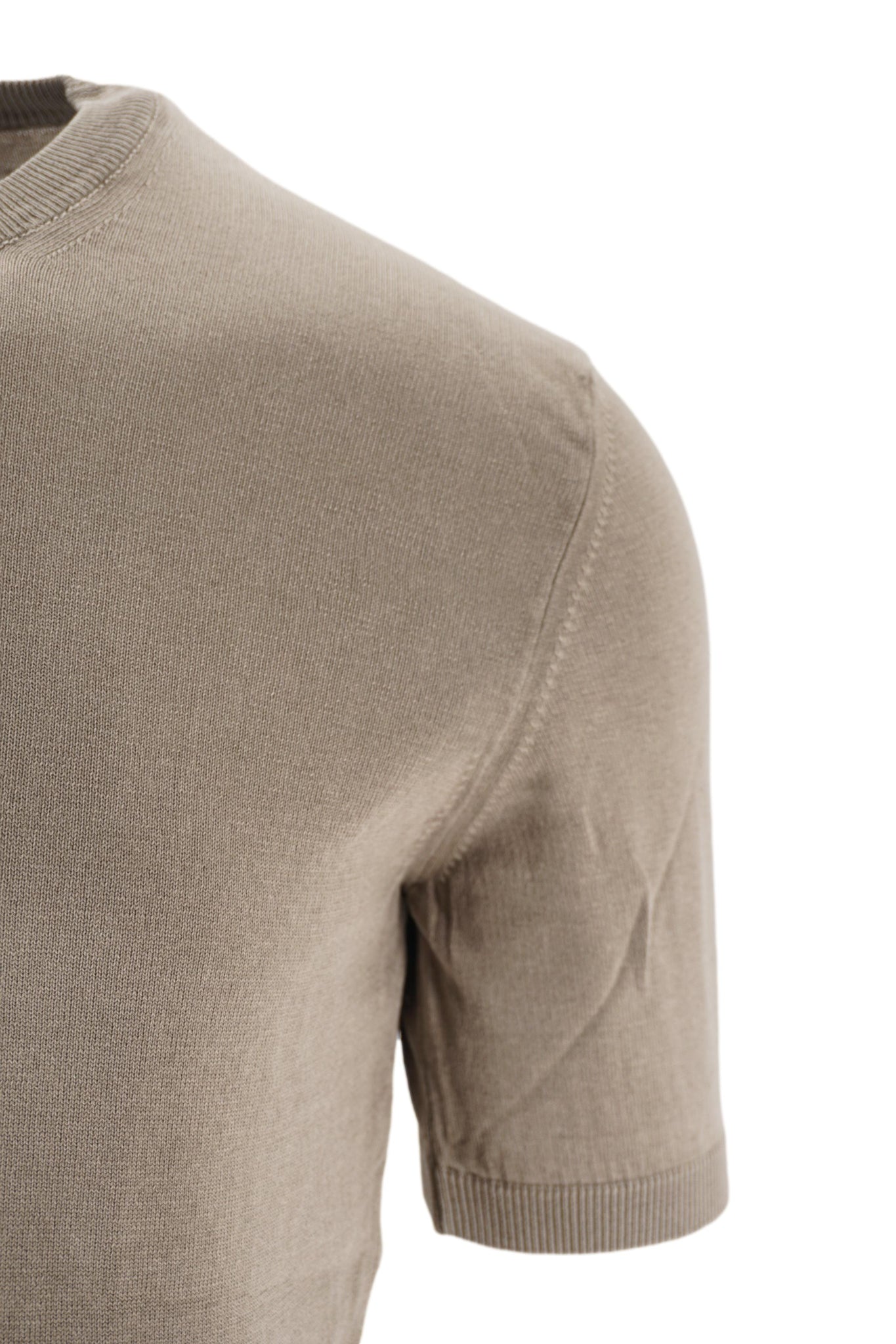 T-Shirt in Filo di Cotone Finezza 14 / Verde - Ideal Moda
