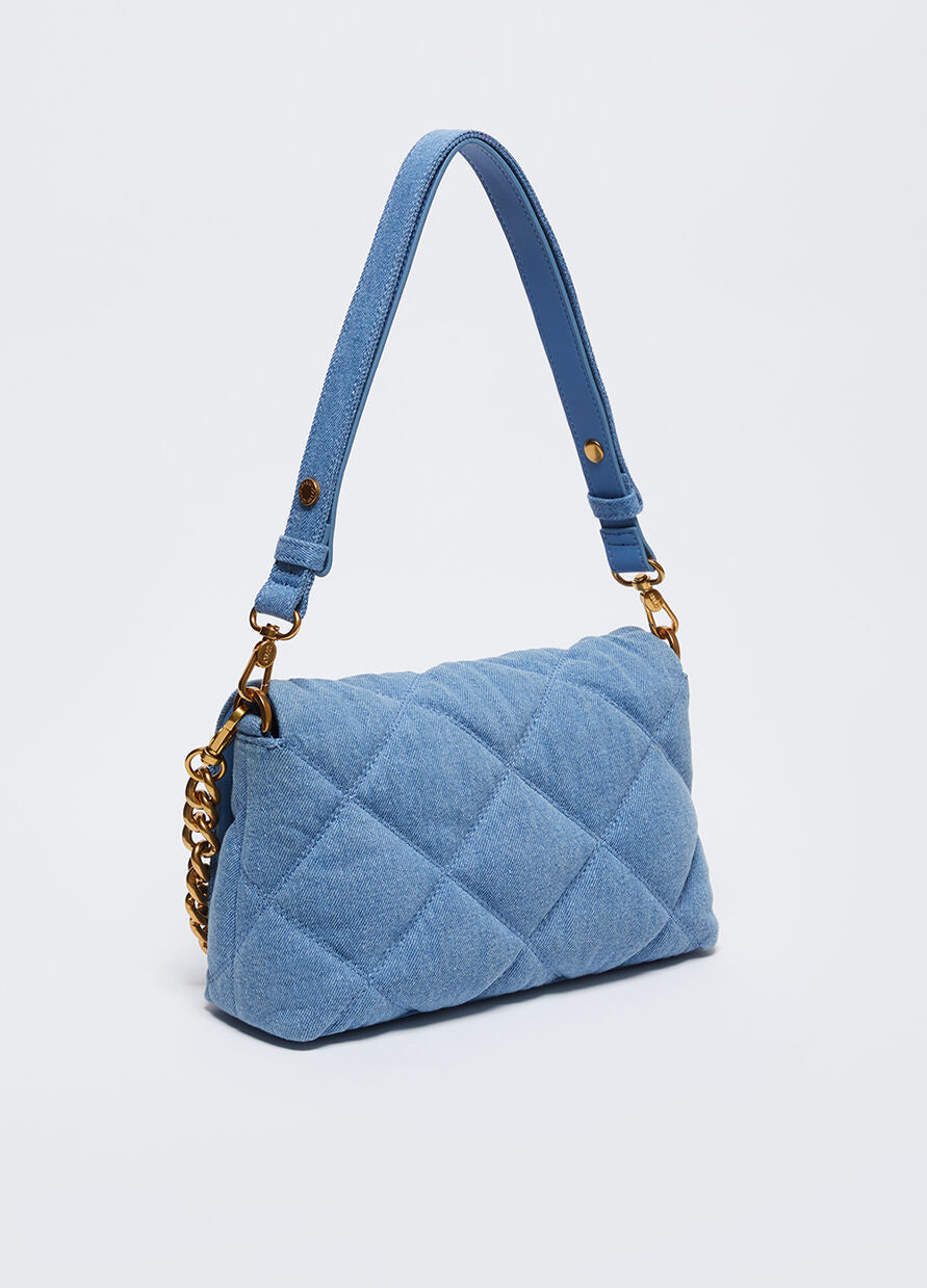 Borsa LaPuffy in Denim / Jeans - Ideal Moda