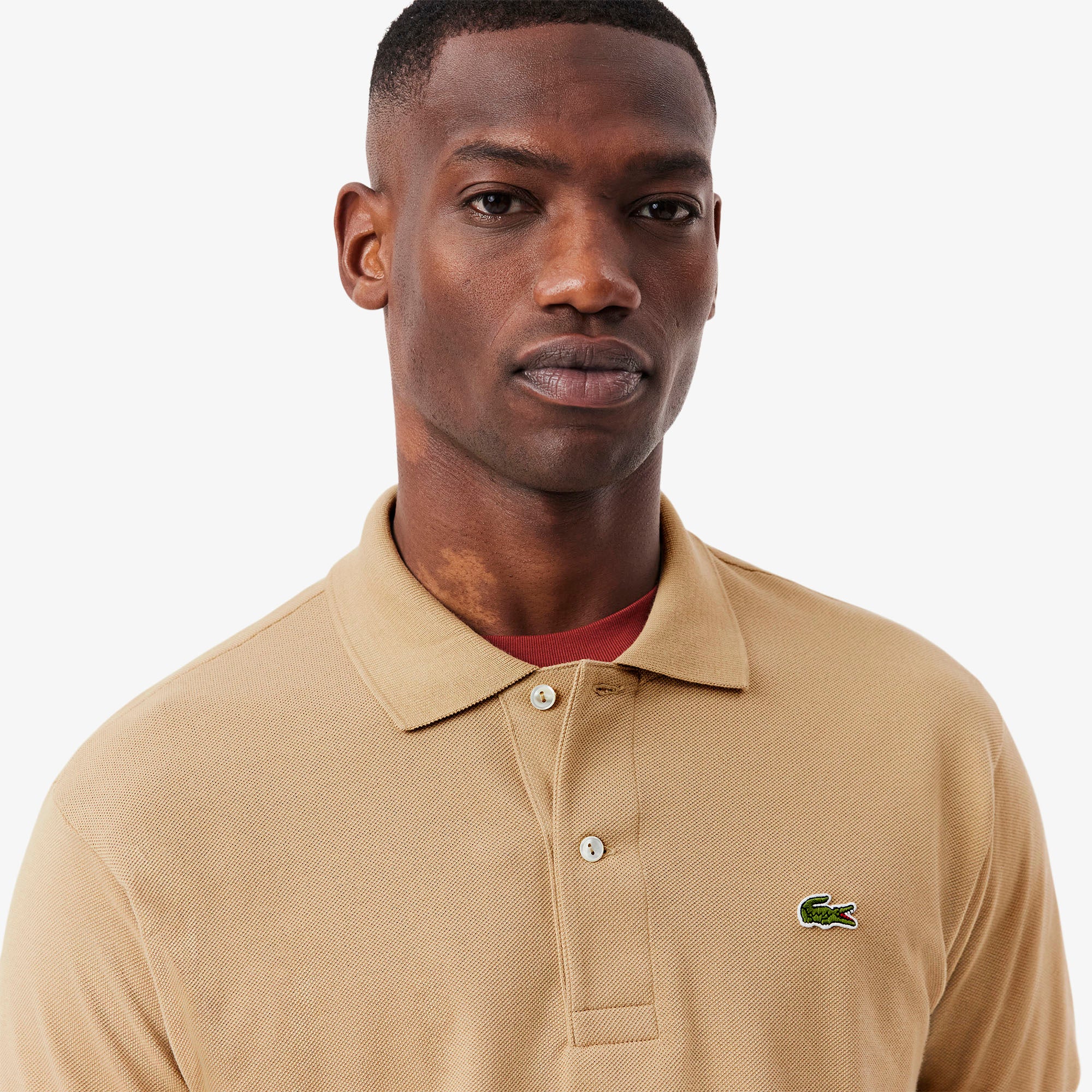 Polo 12.12 con Logo Lacoste / Beige - Ideal Moda