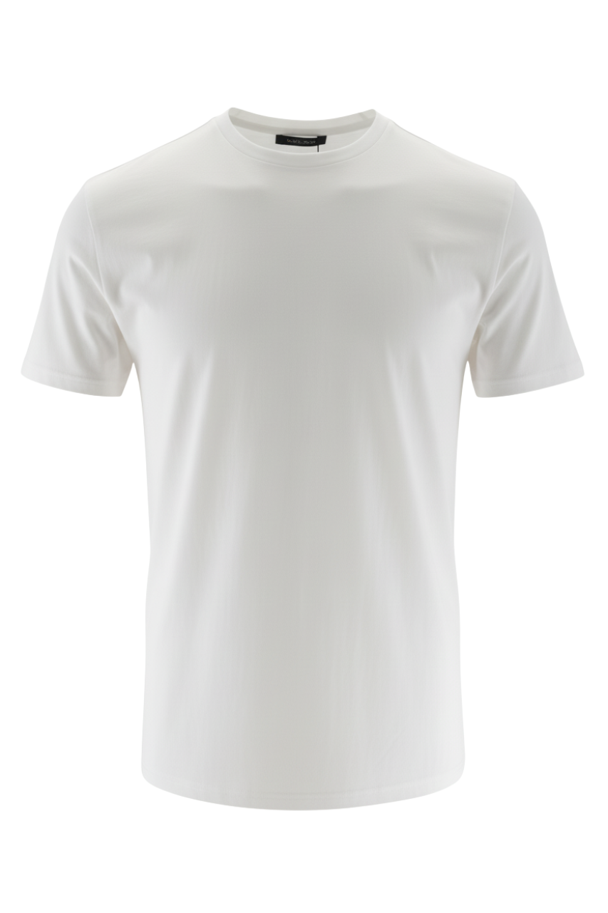 T-Shirt in Cotone Mercerizzato / Bianco