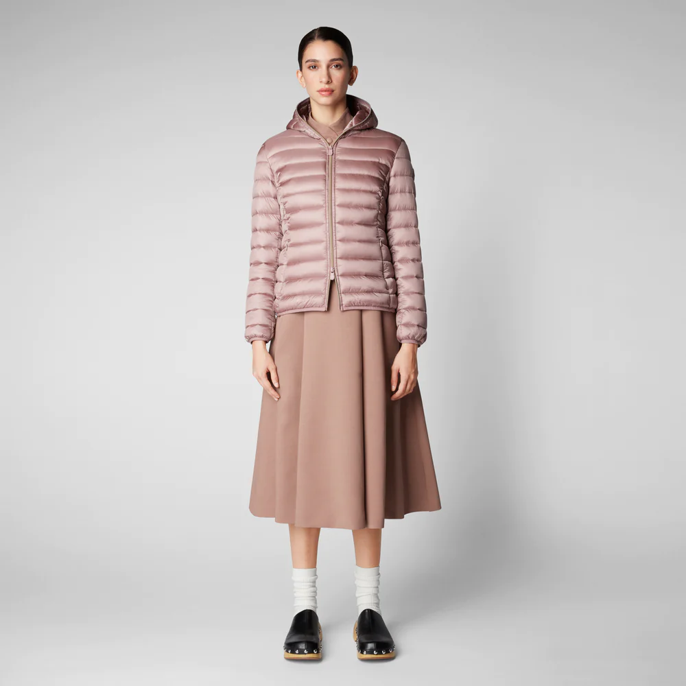 Piumino con Cappuccio Alexis / Rosa - Ideal Moda