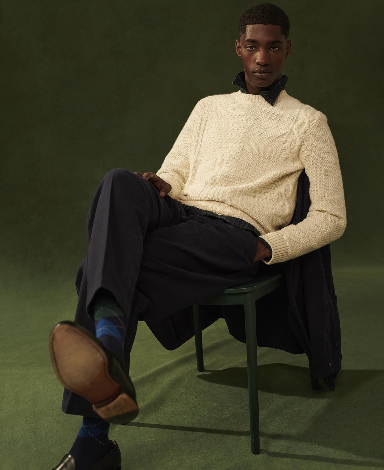 Maglione a Trecce Casey / Bianco - Ideal Moda