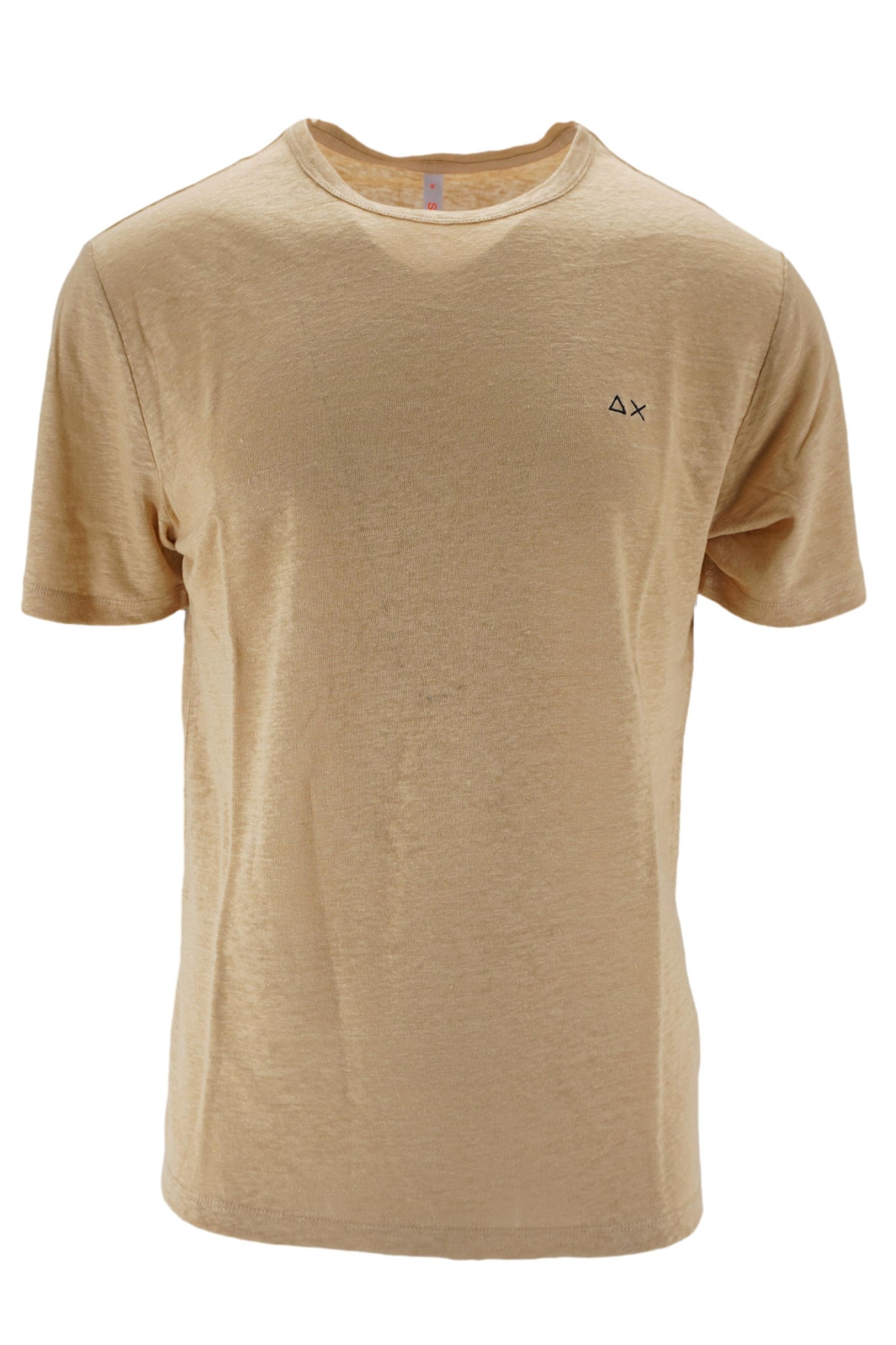 T-Shirt a Mezze Maniche in Lino / Beige - Ideal Moda