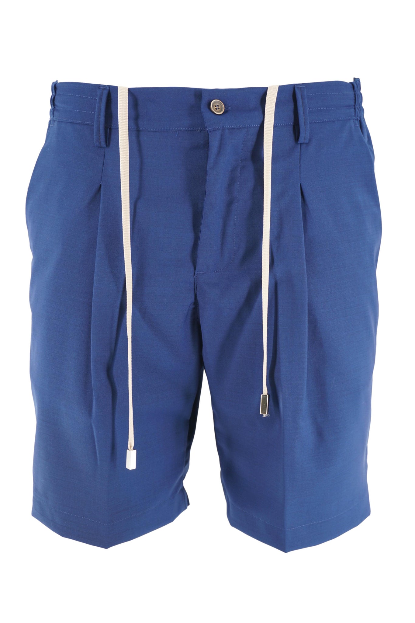Pantaloncino in Cotone con Coulisse / Blu - Ideal Moda