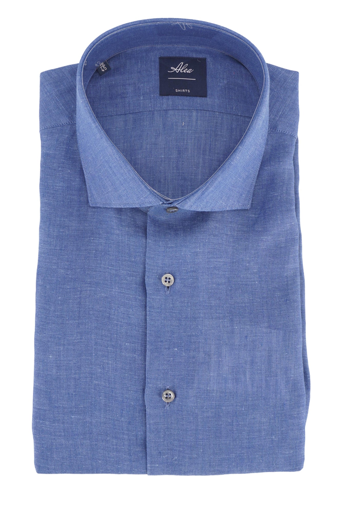 Camicia in Lino Regular fit / Bluette - Ideal Moda