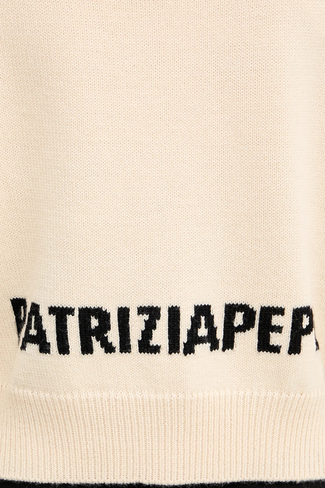 Maglia in Lana con Logo / Avorio