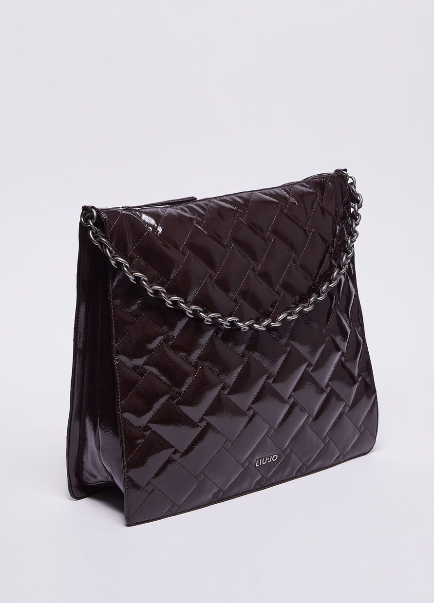 Tote Bag Ecosostenibile / Bordeaux - Ideal Moda