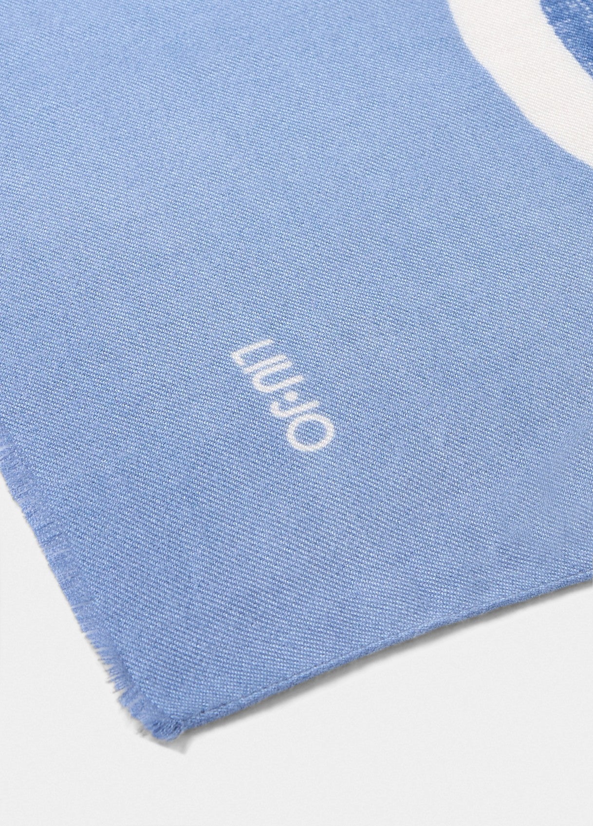 Stola con Logo / Celeste - Ideal Moda