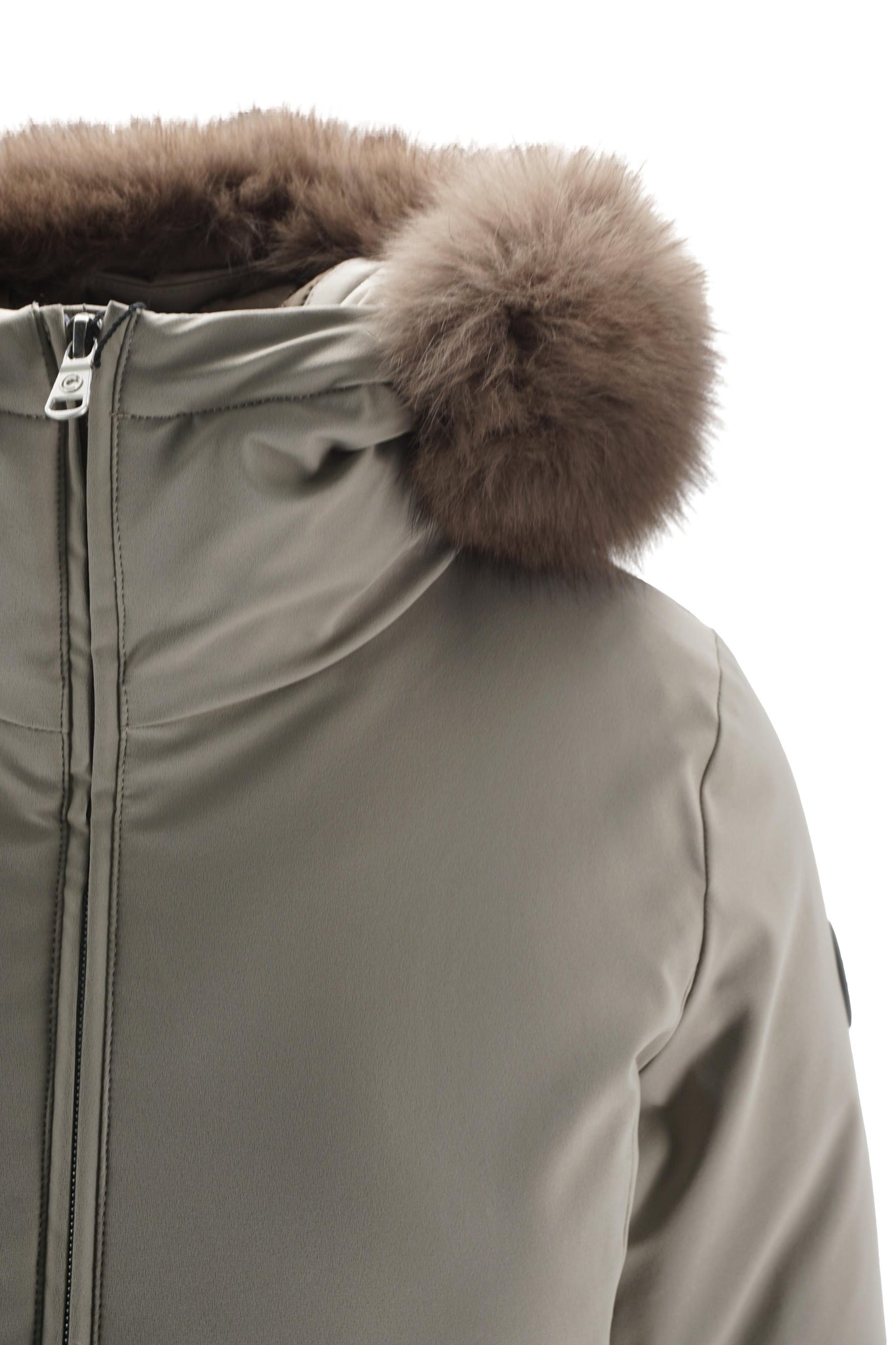 Giubbino con Cappuccio / Beige - Ideal Moda