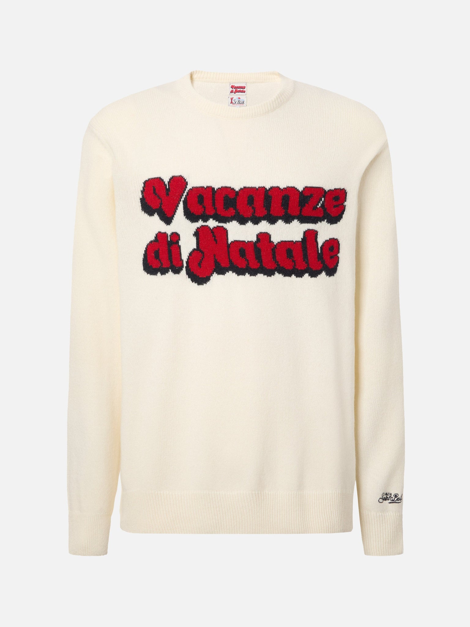 Maglione con Stampa Jacquard / Bianco