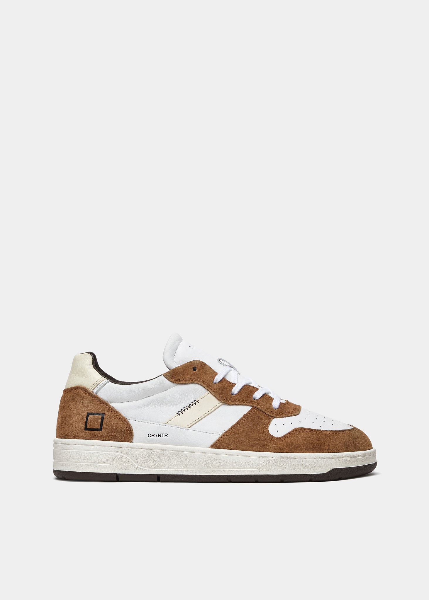 Sneaker in Pelle Court 2.0 Natural / Bianco - Ideal Moda