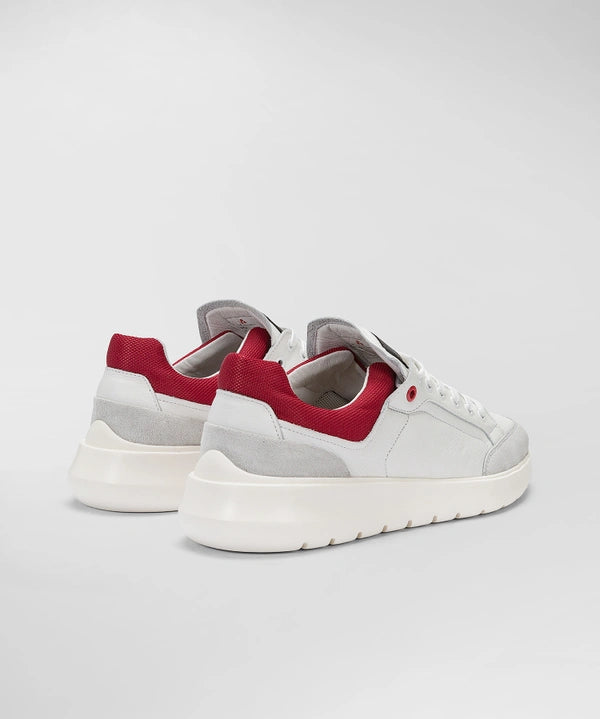 Sneaker in Pelle / Rosso - Ideal Moda