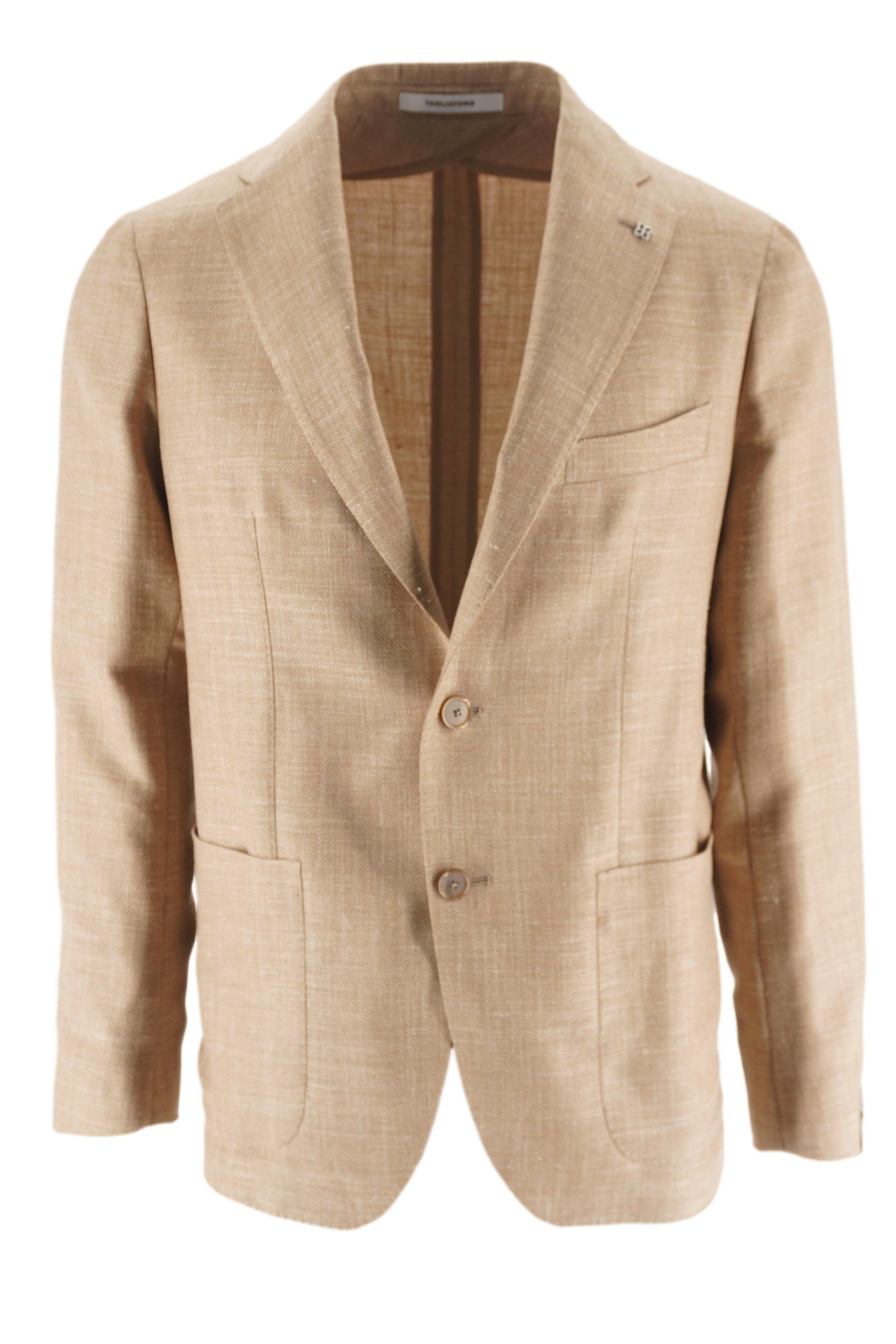 Giacca Slim Fit in Misto Lino / Beige - Ideal Moda