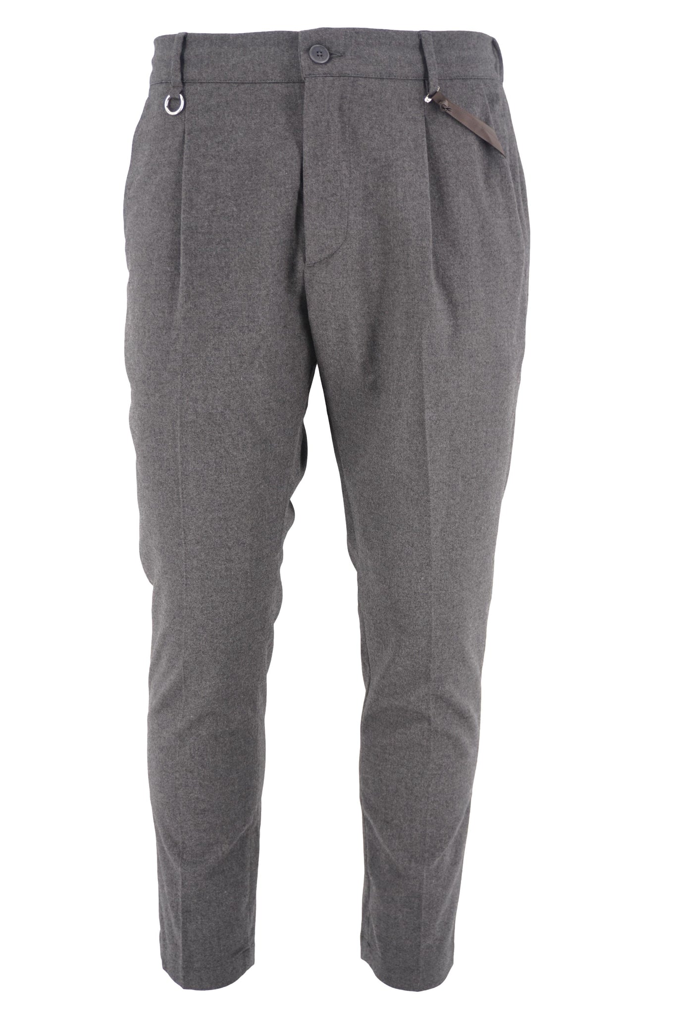 Pantalone in Flanella Modello Max / Grigio - Ideal Moda