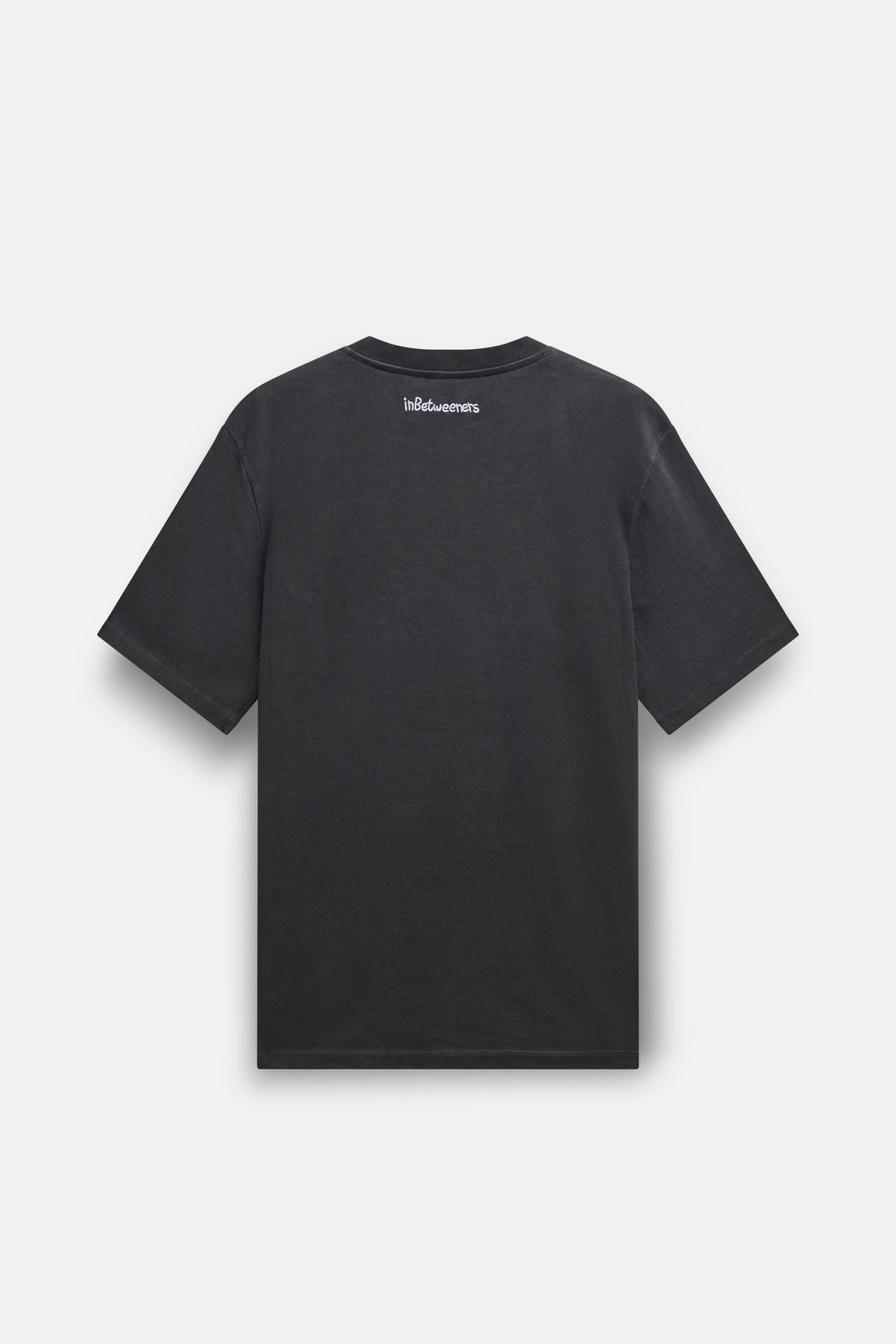 T-Shirt con Logo Ricamato / Nero - Ideal Moda