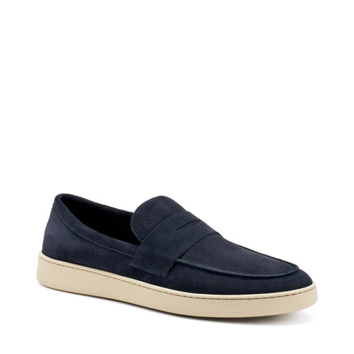 Slip-On in Suede / Blu - Ideal Moda