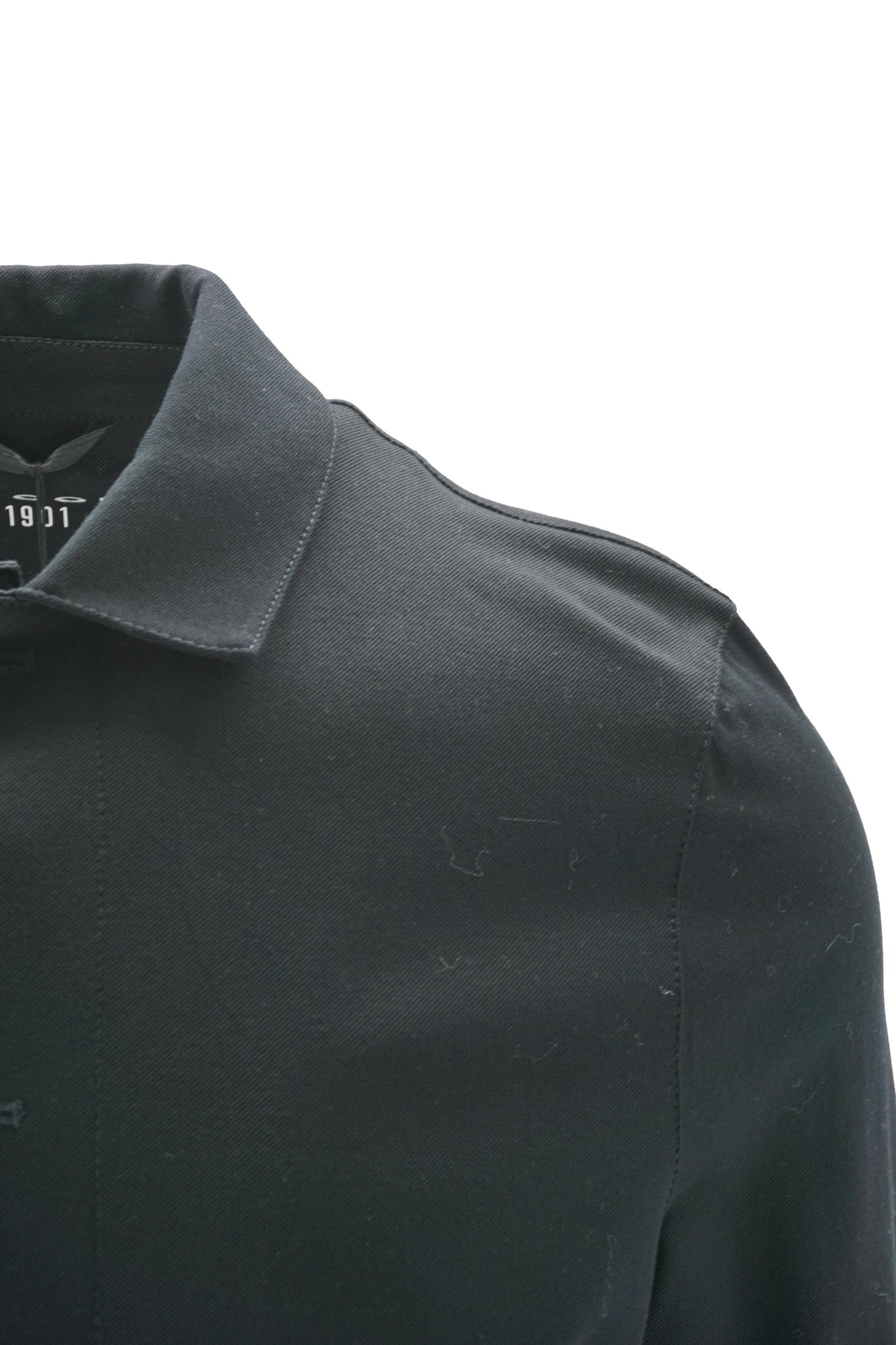 Giacca Camicia con Chiusura Bottoni / Nero - Ideal Moda