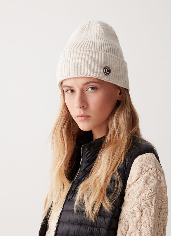 Cappello Unisex con Risvolto / Bianco - Ideal Moda