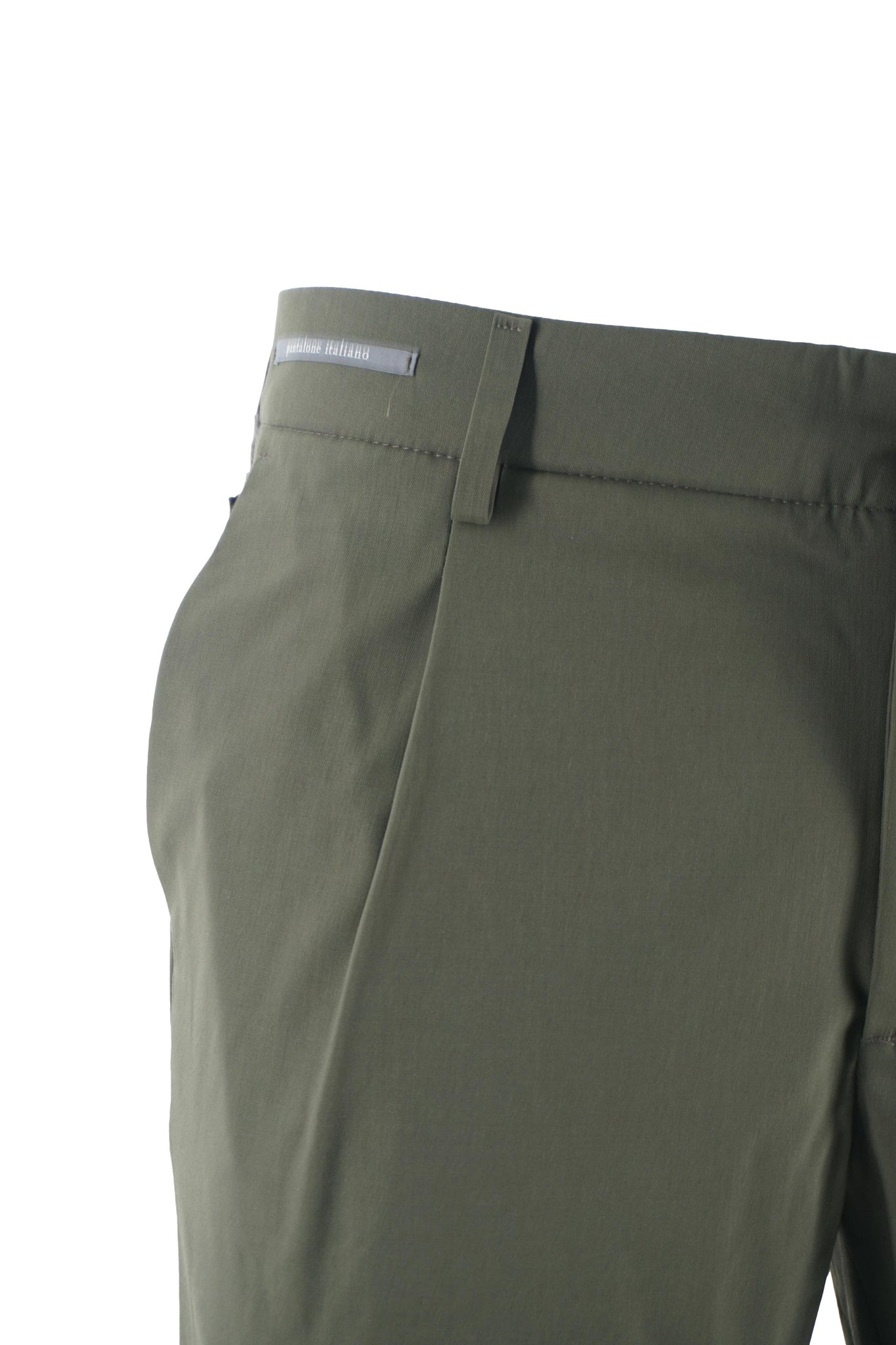 Pantalone in Misto Lana Estiva Modello Tom / Verde - Ideal Moda