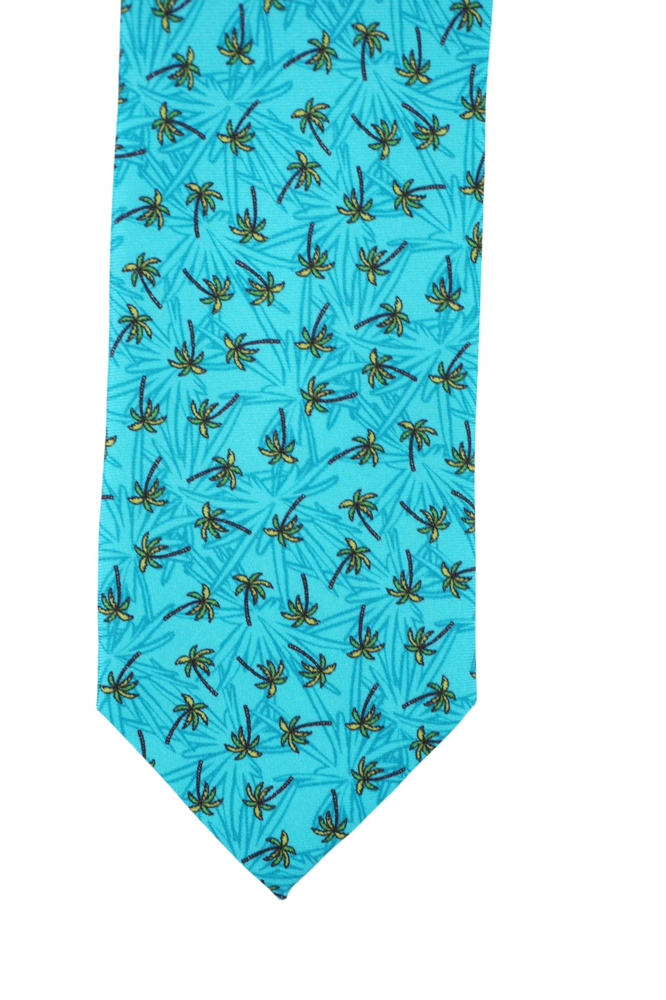 Cravatta in Seta con Fantasia / Azzurro - Ideal Moda