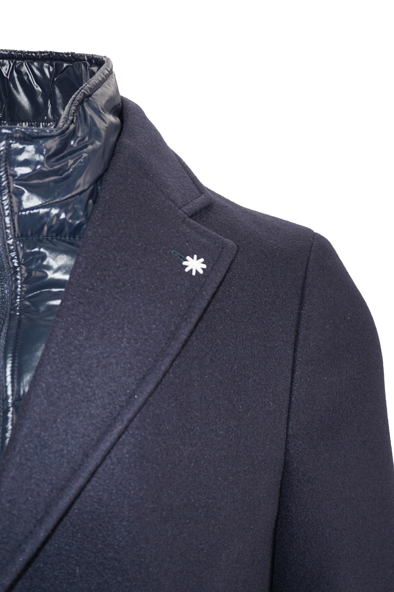 Cappotto con Pettorina / Blu - Ideal Moda