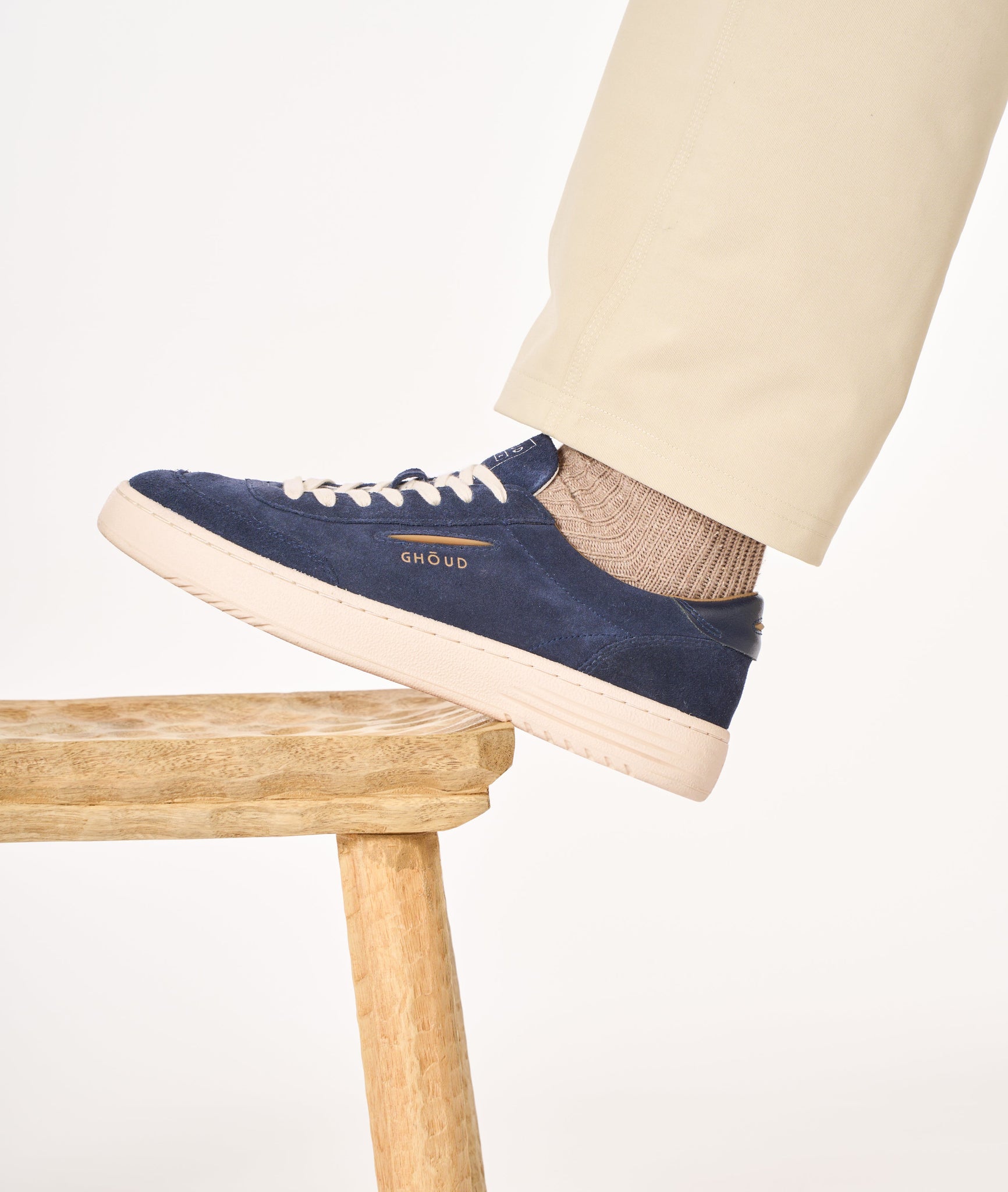 Sneaker in Pelle Lido Low / Blu - Ideal Moda