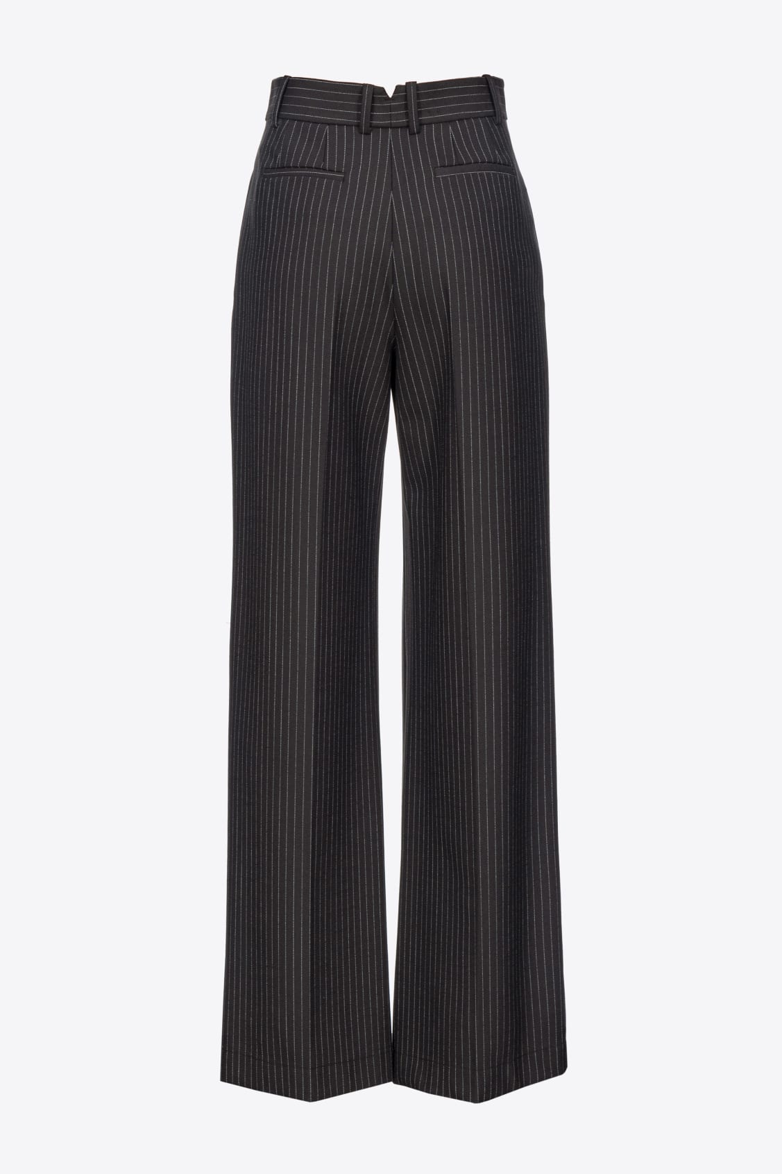 Pantalone Palazzo Gessato / Nero - Ideal Moda