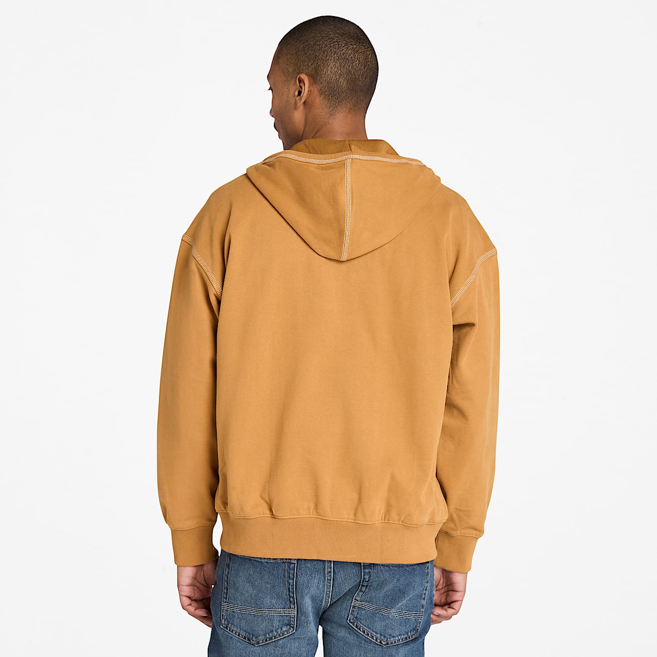 Felpa con Cappuccio e Zip / Giallo