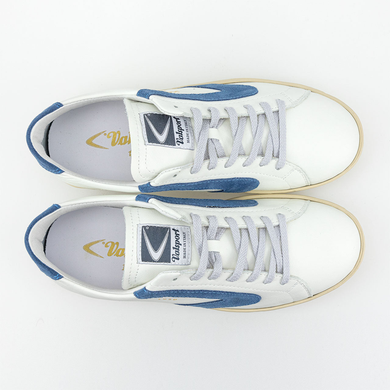 Sneaker in Pelle Tournament Nappa Suede / Bianco - Ideal Moda
