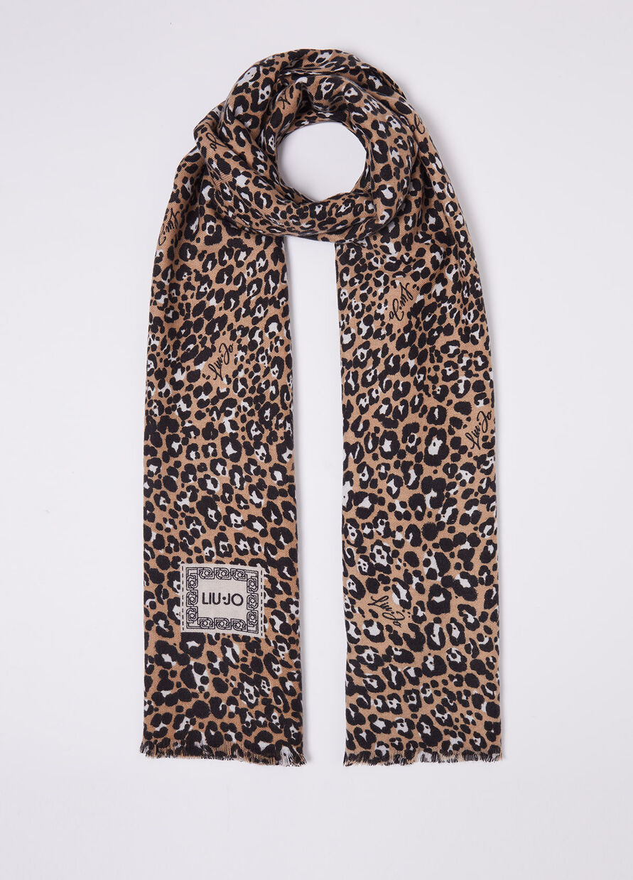 Stola con Fantasia / Marrone - Ideal Moda