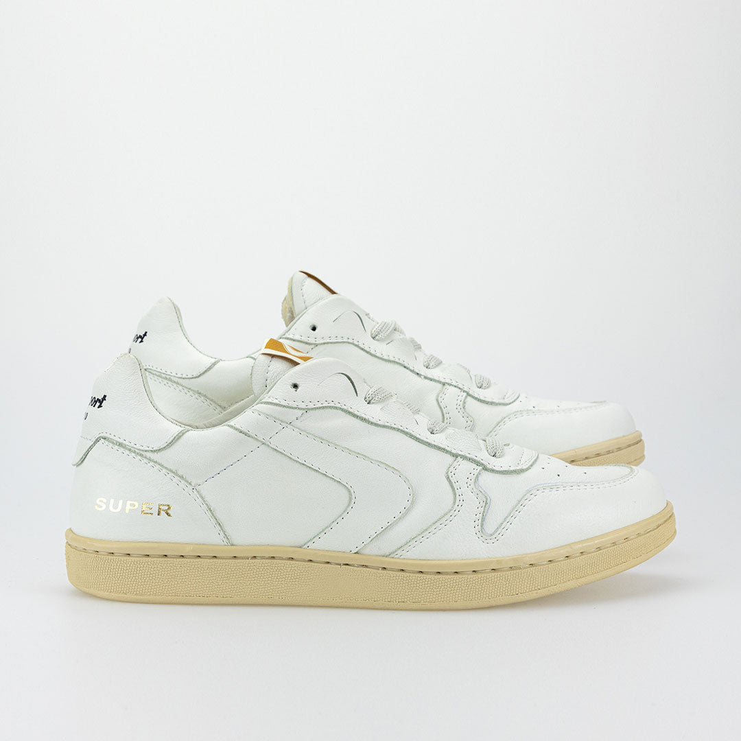 Sneaker in Pelle Super / Bianco - Ideal Moda