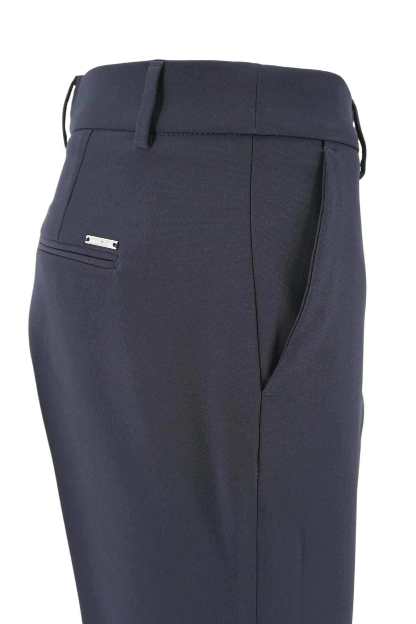 Pantalone Chino con Passanti in Vita / Blu - Ideal Moda