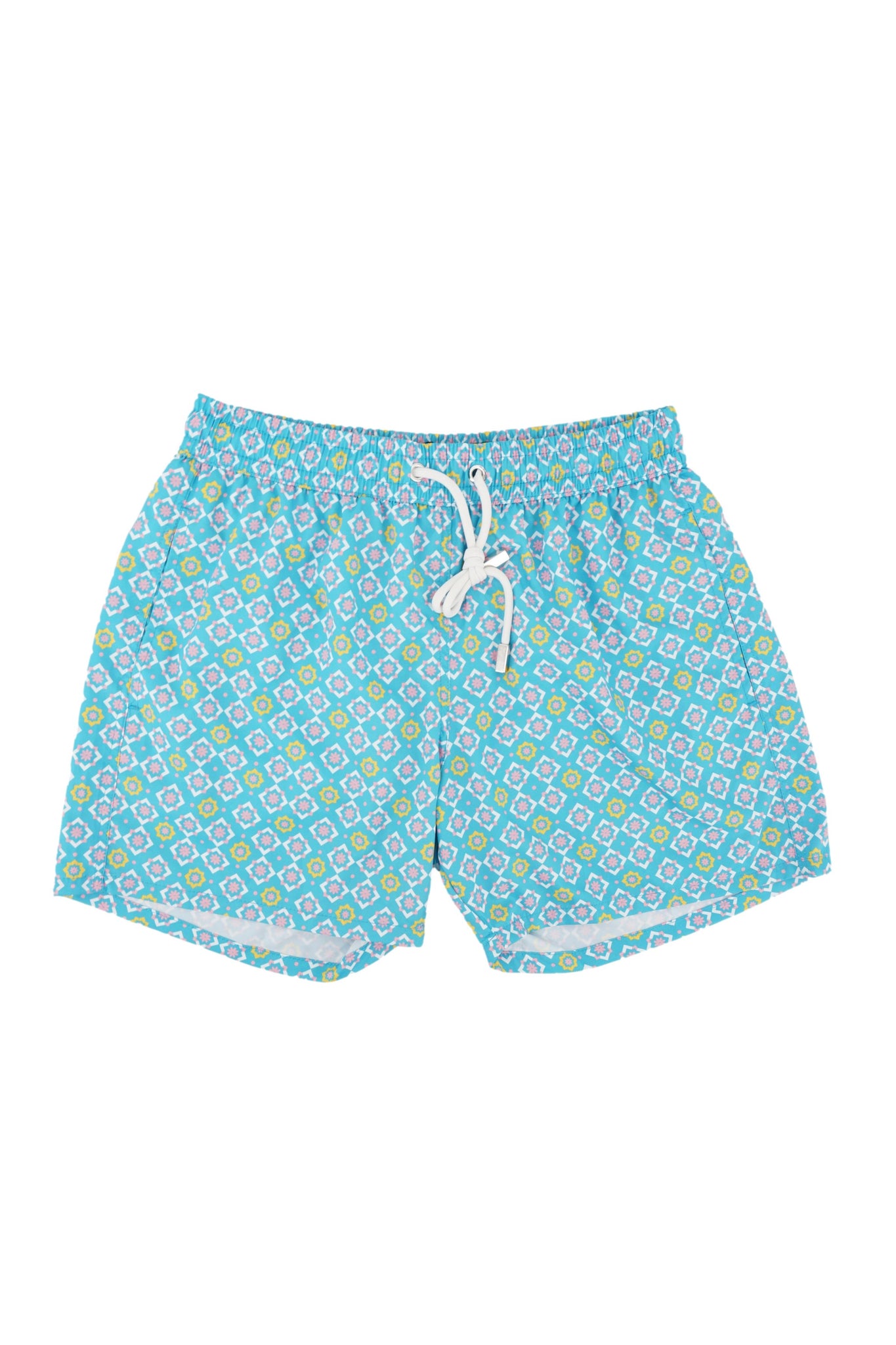 Costume da Bagno in Tessuto Leggero / Celeste - Ideal Moda