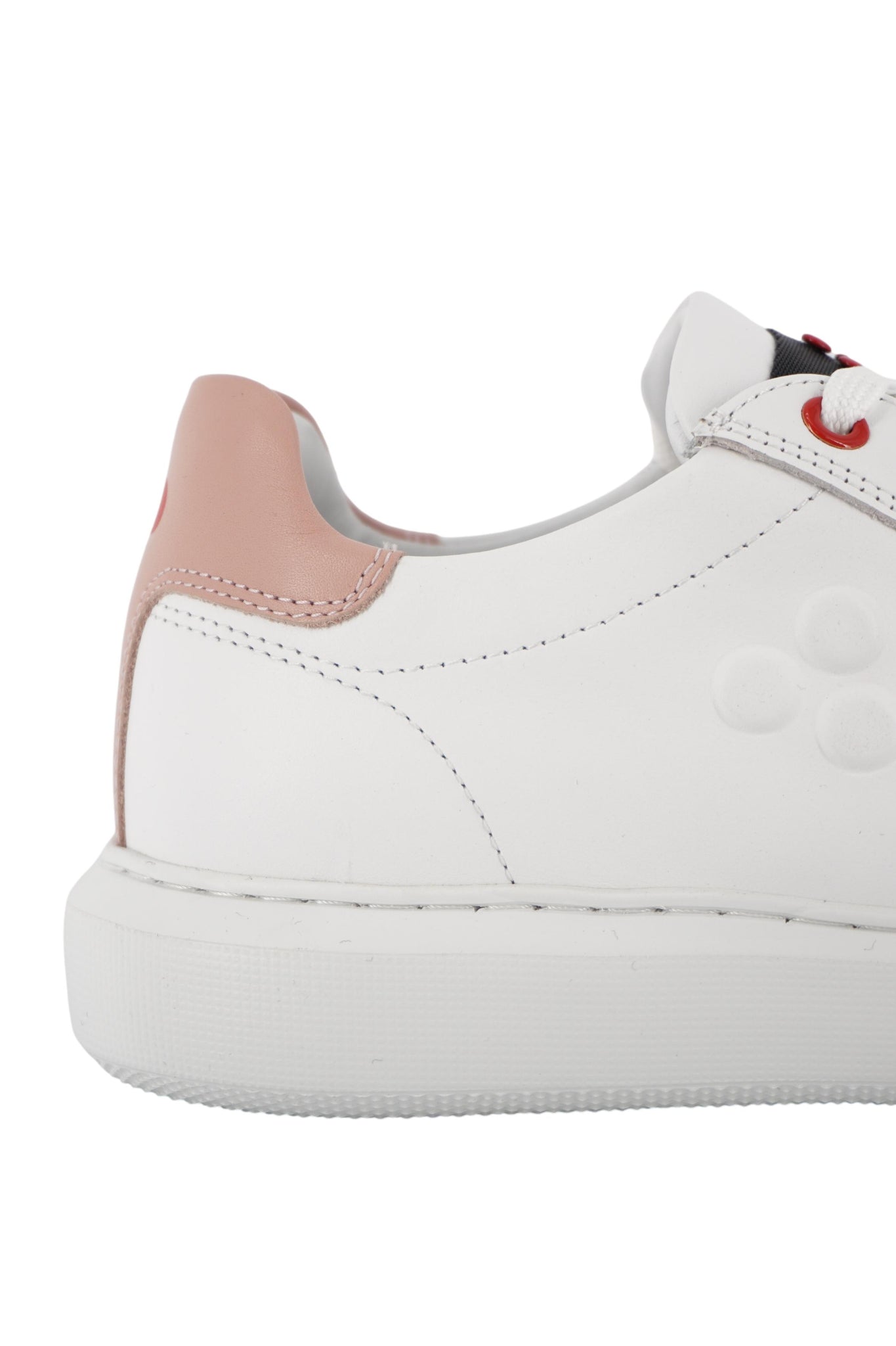 Sneaker in Pelle con Logo / Bianco - Ideal Moda