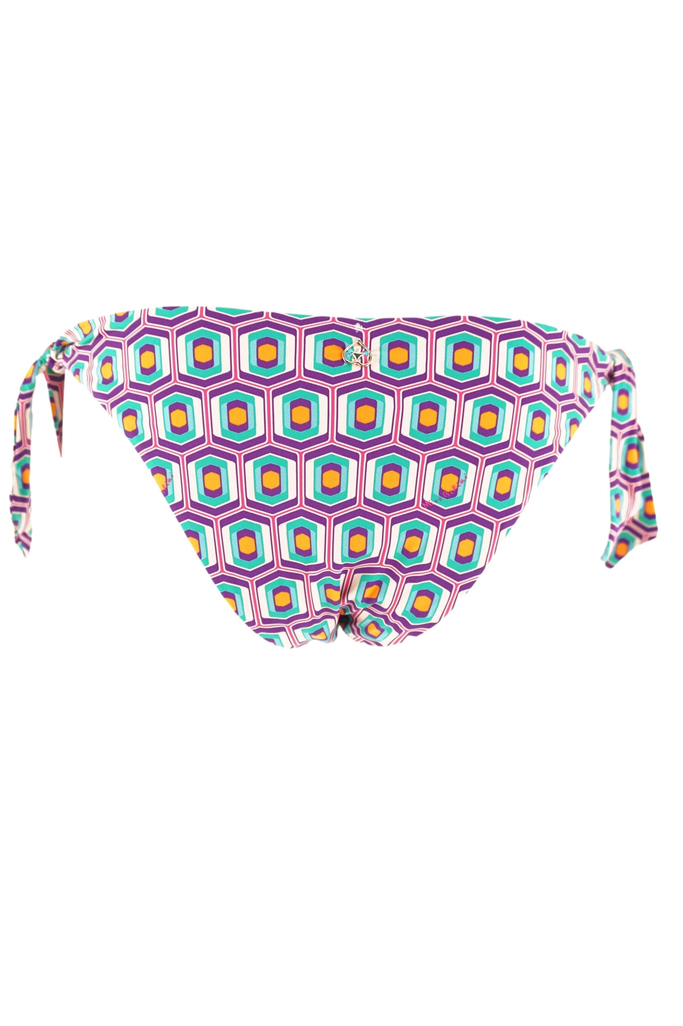 Bikini Triangolo con Applicazioni / Arancione - Ideal Moda