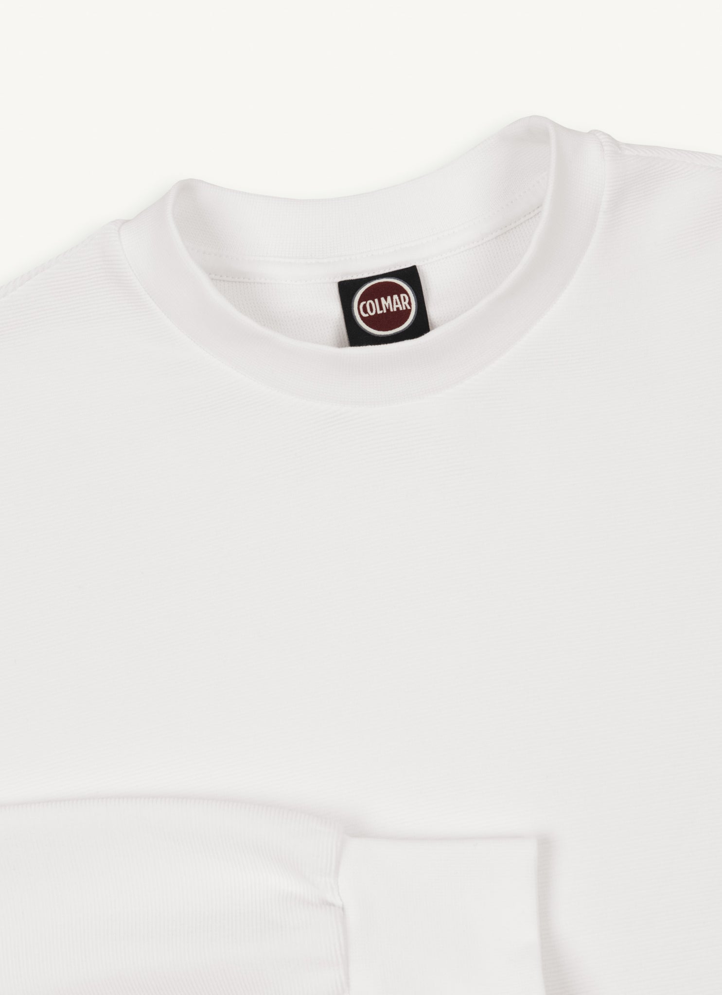 Felpa Girocollo con Logo / Bianco - Ideal Moda