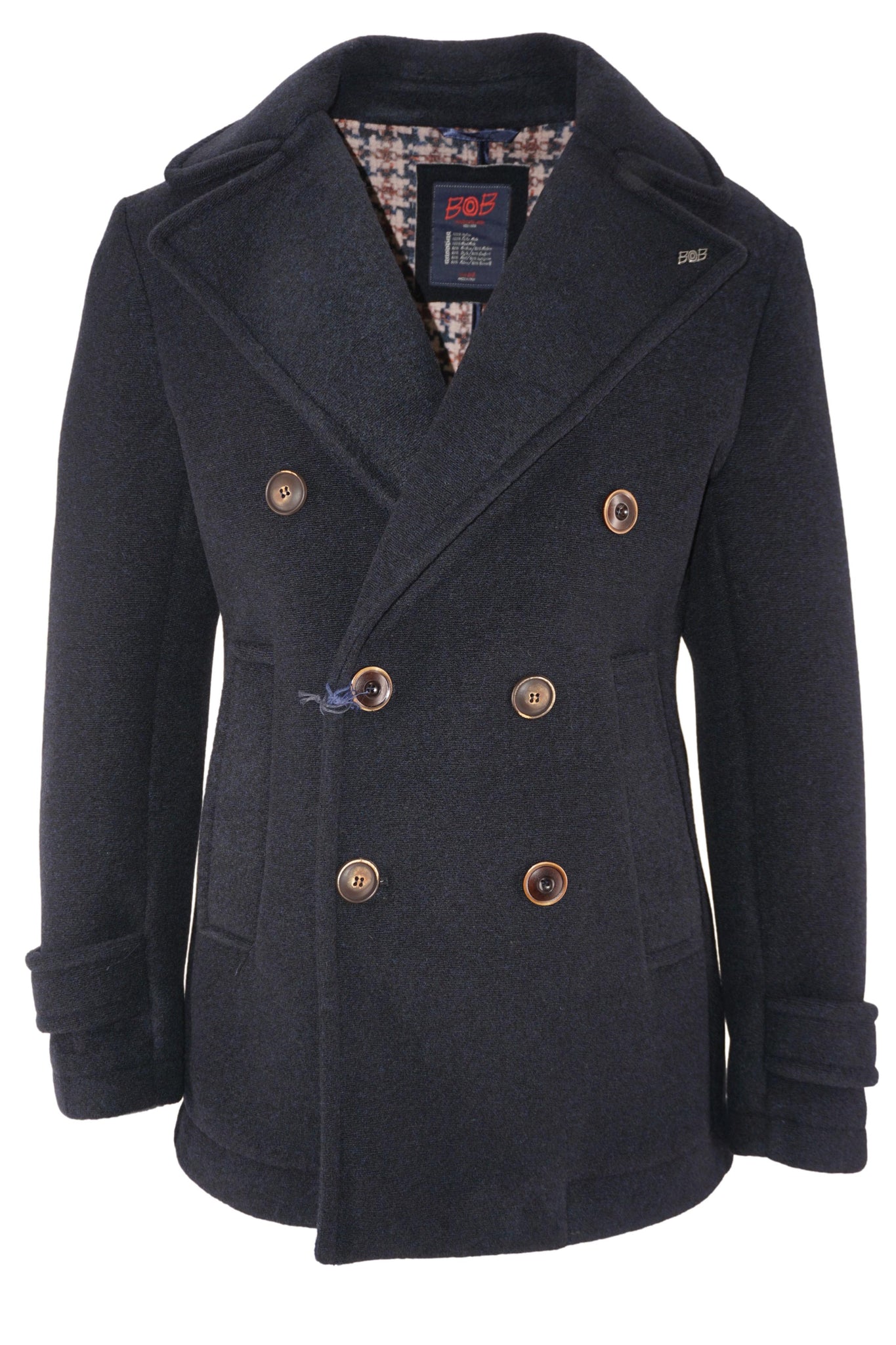 Cappotto Corto Doppiopetto / Blu - Ideal Moda