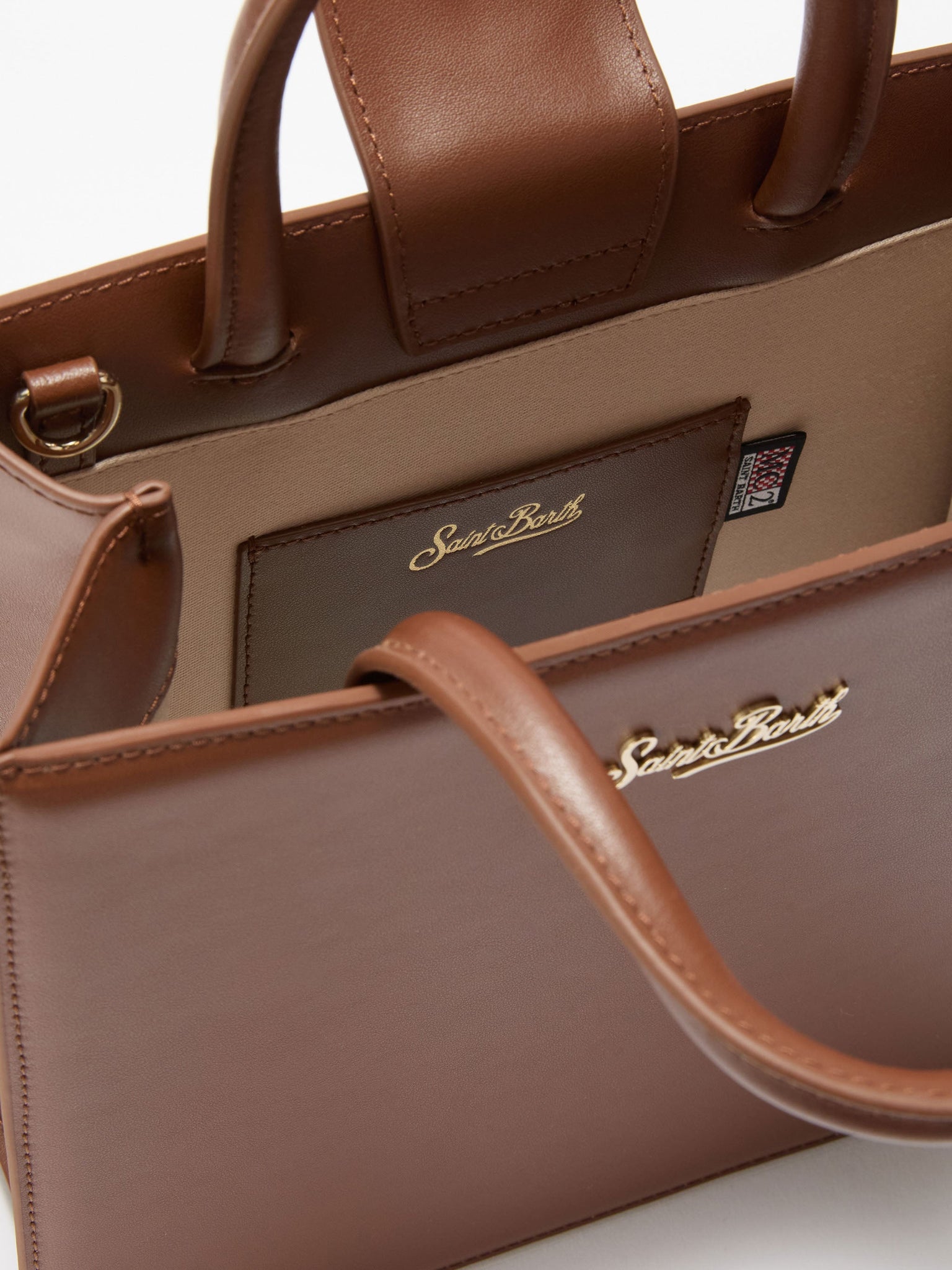 Borsa a Mano Midi in Pelle / Cuoio