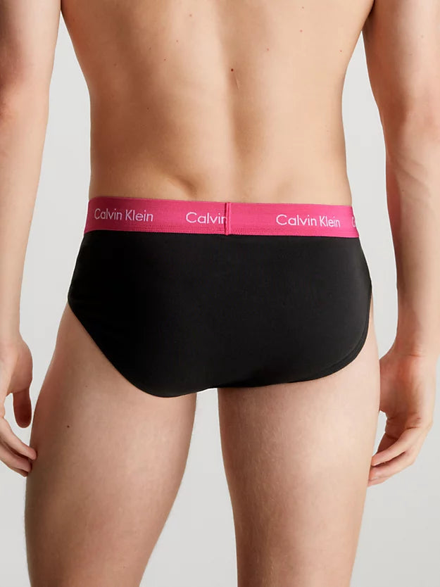 Slip in Confezione da 3 con Scritta / Nero - Ideal Moda