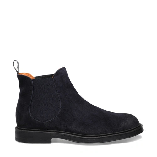 Beatles Liscio in Pelle Scamosciata / Blu - Ideal Moda